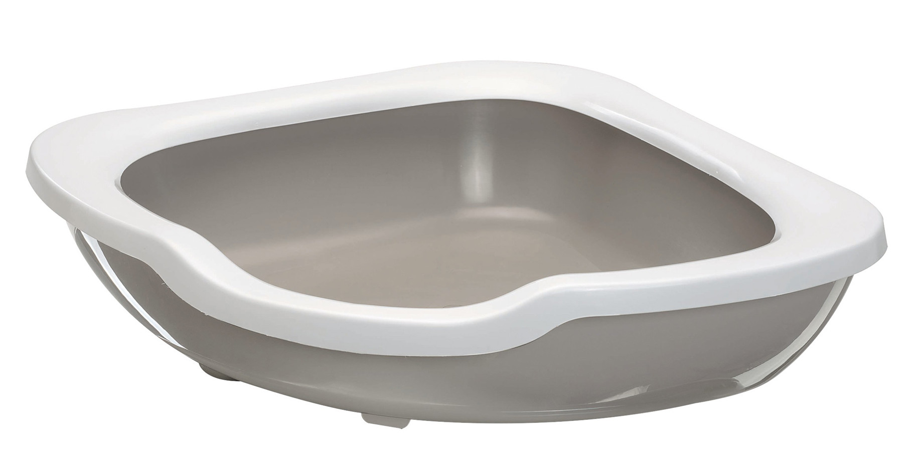 Bac A Litiere D Angle Fred 51 X 51 X 15 5 Cm De Hauteur Taupe Pour Chat Zoola Bac A Litiere D Angle Fred 51 X 51 X 15 5 Cm De Hauteur Taupe Pour Chat Zoola