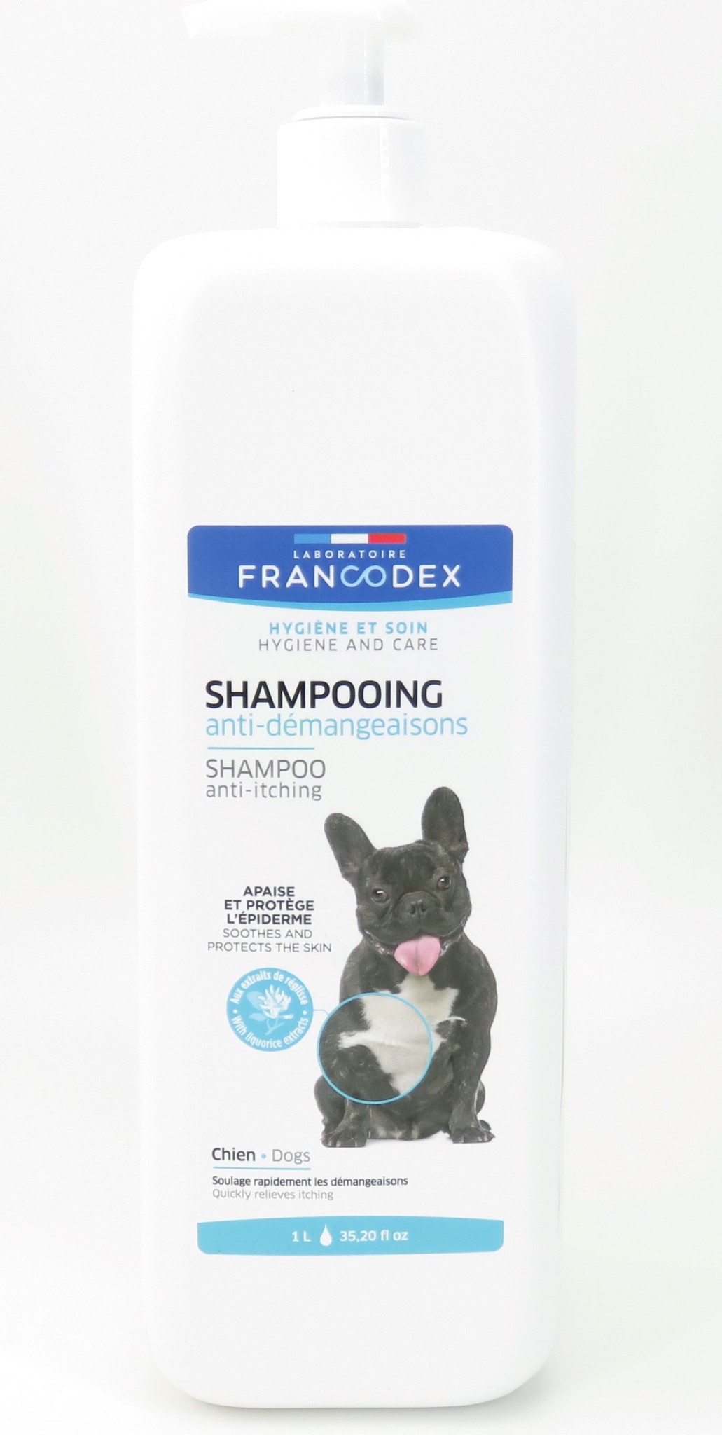 Shampooing AntiDémangeaisons Pour Chiens. 1 litre. Zoola