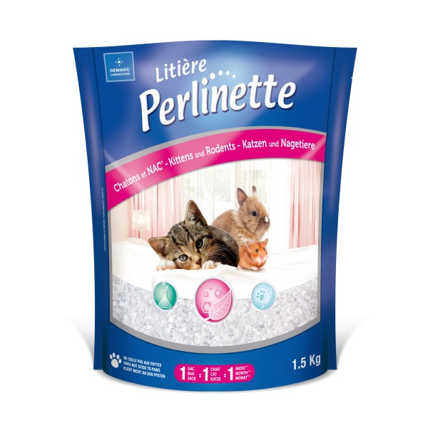 Litière Perlinette Chatons et N.A.C. 1,5 kg Demavic