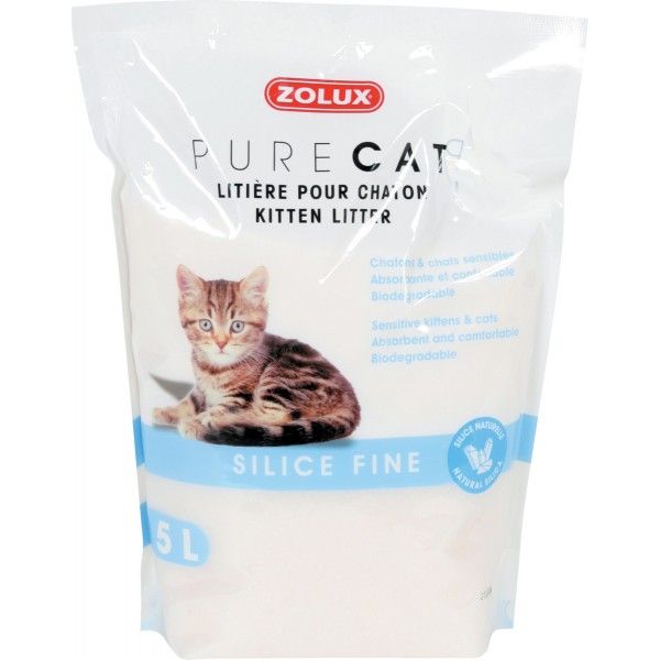 Zolux Litière Pure Cat pour chaton en silice
