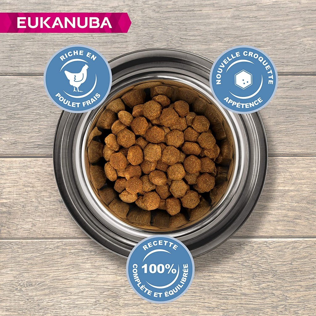 Eukanuba Croquette pour Chien Senior Petite race poulet Zoola