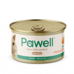 Terrine huile de chanvre Pure viande pour chat Pawell sur Geranimoi